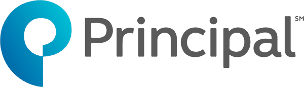 Principal Financial Group logo with a stylized 'P' in shades of blue and teal, followed by the word 'Principal' in gray text.